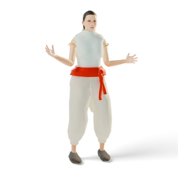 焰掌仙子全身像